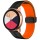 Силіконовий ремінець Classy для Smart Watch 20mm Black / Orange