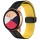 Силіконовий ремінець Classy для Smart Watch 20mm Black / Yellow