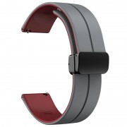 Силиконовый ремешок Classy для Smart Watch 20mm, Grey / Plum