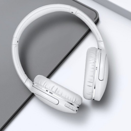 Накладные беспроводные наушники Baseus Encok Wireless headphone D02 Pro (NGTD01030), White - изображение 7