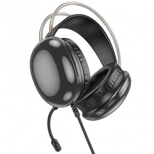 Накладные наушники Hoco W109 Plus Rich USB7.1 channel gaming (USB/2m) Black - изображение 4