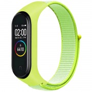 Ремешок Nylon для Xiaomi Mi Band 3/4/5/6/7 Желтый