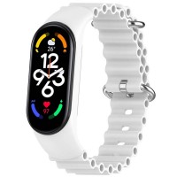 Ремінець Ocean Band для Xiaomi Mi Band 3/4/5/6/7 Білий / White