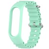 Ремешок Ocean Band для Xiaomi Mi Band 7/6/5/4/3, Бирюзовый / Blue Sea