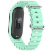 Ремешок Ocean Band для Xiaomi Mi Band 7/6/5/4/3, Бирюзовый / Blue Sea