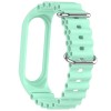 Ремешок Ocean Band для Xiaomi Mi Band 7/6/5/4/3, Бирюзовый / Blue Sea