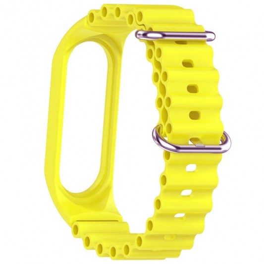 Ремінець Ocean Band для Xiaomi Mi Band 3/4/5/6/7 Жовтий / Flash - зображення 1 