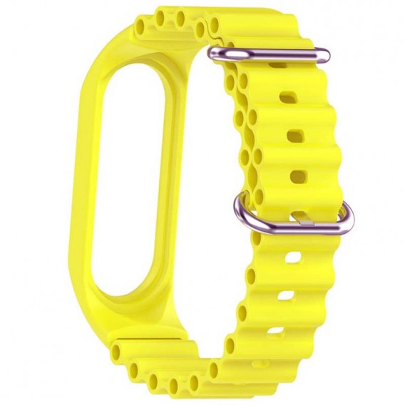Ремінець Ocean Band для Xiaomi Mi Band 7/6/5/4/3, Жовтий / Flash