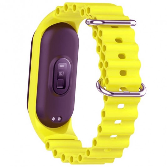 Ремінець Ocean Band для Xiaomi Mi Band 3/4/5/6/7 Жовтий / Flash - зображення 2 