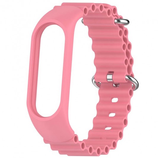Ремінець Ocean Band для Xiaomi Mi Band 3/4/5/6/7 Рожевий / Pink - зображення 1 