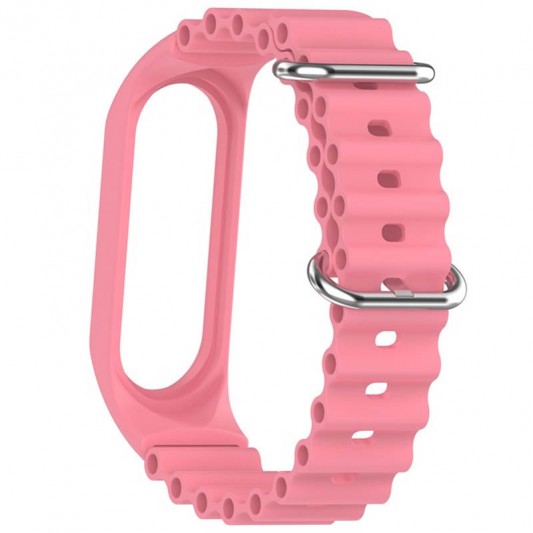 Ремінець Ocean Band для Xiaomi Mi Band 3/4/5/6/7 Рожевий / Pink - зображення 3 