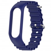 Ремінець Ocean Band для Xiaomi Mi Band 7/6/5/4/3, Синій / Blue