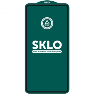 Защитное стекло SKLO 5D (тех.пак) для Samsung Galaxy S24+ / S25+ Черный