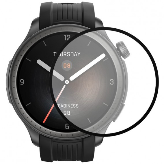 Защитная пленка 3D (full glue) для Xiaomi Amazfit Balance, Черный
