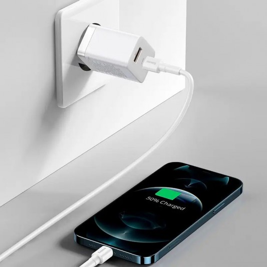 СЗУ Baseus Super Si Pro Quick Charger 30W (1USB-A/1C) (CCSUPP-E) White - изображение 2