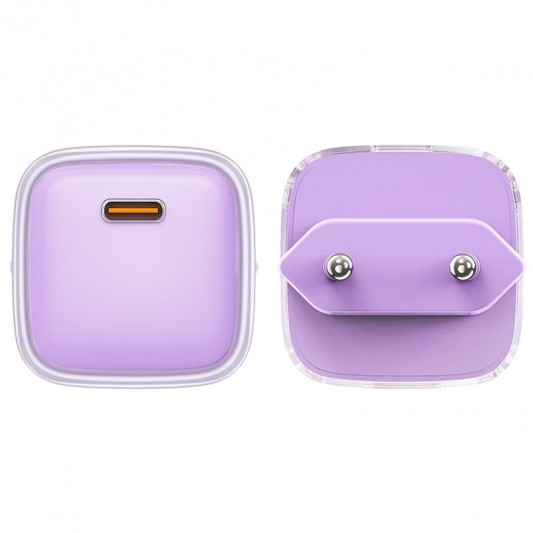 СЗУ Acefast A53 Sparkling series PD30W GaN (1USB-C) Alfalfa purple - изображение 2