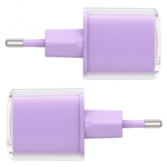 СЗУ Acefast A53 Sparkling series PD30W GaN (1USB-C) Alfalfa purple - изображение 3