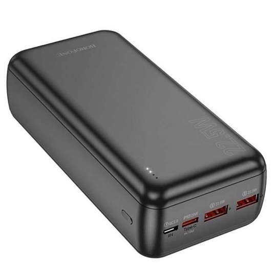Портативное ЗУ Power Bank BOROFONE BJ38B 22.5W+PD20W 30000 mAh Black - изображение 3