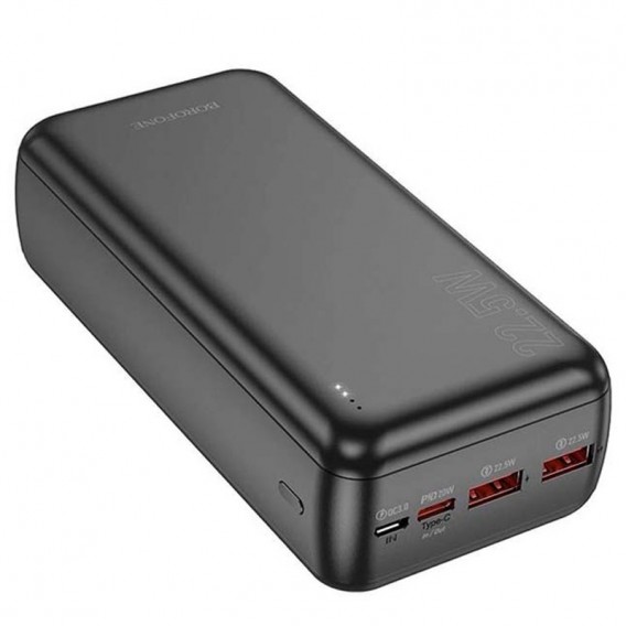 Портативний зарядний пристрій Power Bank BOROFONE BJ38B 22.5W+PD20W 30 000 mAh, Black