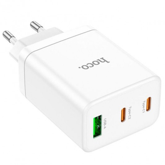 СЗУ Hoco N33 Start PD35W (1USB-A/2C) White - изображение 1