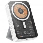 Портативное зарядное устройство Power Bank Hoco Q10A Transparent PD20W с БЗУ 10 000 mAh, White
