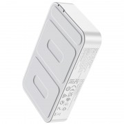 Портативное зарядное устройство Power Bank Hoco Q10A Transparent PD20W с БЗУ 10 000 mAh, White