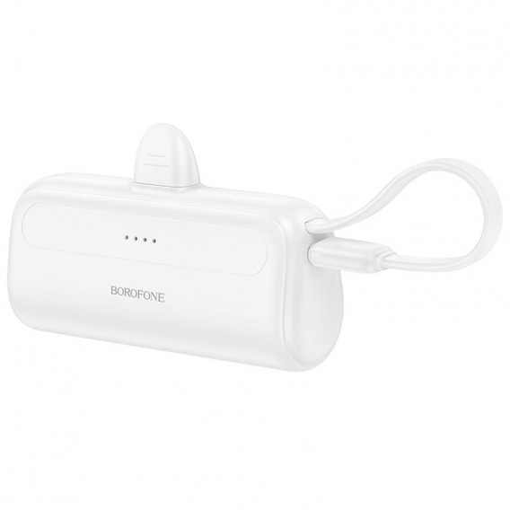 Портативное зарядное устройство Power Bank BOROFONE BJ41 Pocket with cable 5000 mAh, White