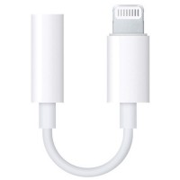 Перехідник Lightning to 3.5 mm Jack Audio Adapter for Apple (AAA) (box), White