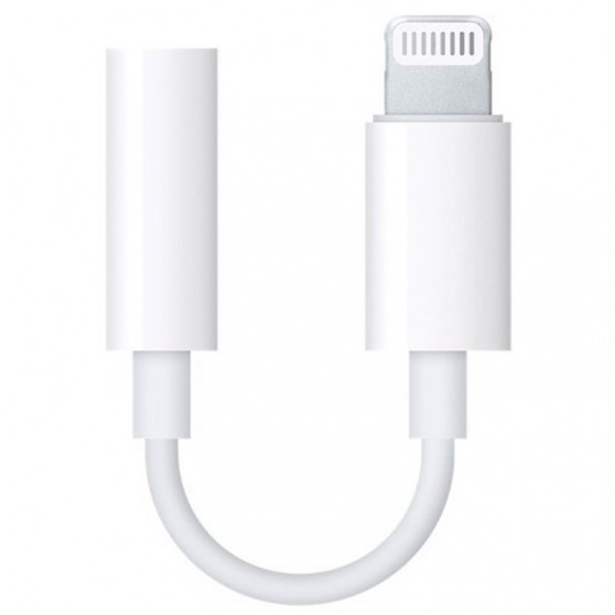 Переходник Lightning to 3.5 mm Jack Audio Adapter for Apple (AAA) (box), White