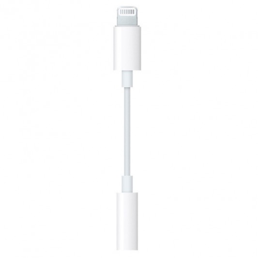 Перехідник Lightning to 3.5 mm Jack Audio Adapter for Apple (AAA) (box), White - зображення 1 