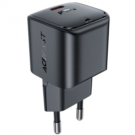 СЗУ Acefast A77 mini PD30W GaN (1USB-C) Black - изображение 2