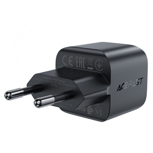 СЗУ Acefast A77 mini PD30W GaN (1USB-C) Black - изображение 3