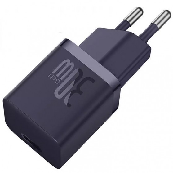 Зарядка для телефона Baseus GaN5 Fast Charger 1C 30W (CCGN070), Фиолетовый