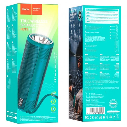 Bluetooth Колонка Hoco HC11 Bora sports Бірюзовий - зображення 5 