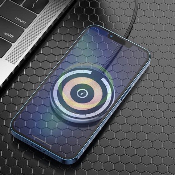 Автотримач із бездротовою зарядкою Hoco CW42 магнітний, Black