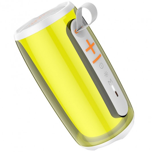 Bluetooth Колонка Hoco HC18 Jumper colorful luminous, White - зображення 1 