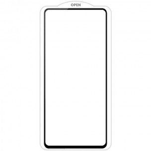 Защитное стекло SKLO 5D (тех.пак) для Oppo Reno 5 Lite Черный / Белая подложка