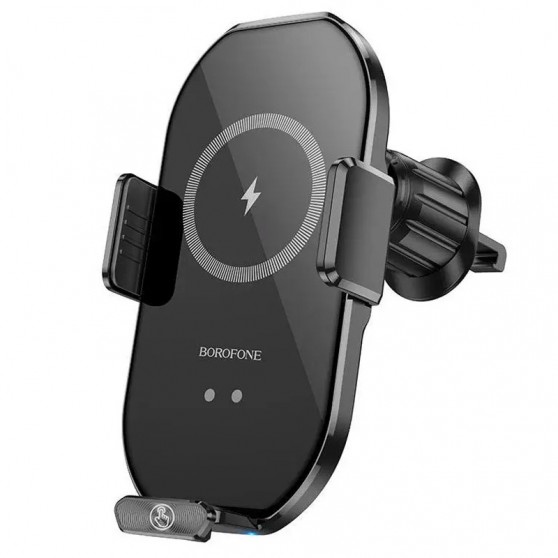 Автодержатель с беспроводной зарядкой Borofone BH205 Wireless Charging Car, Черный