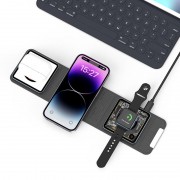 Бездротова зарядка WIWU Wi-W001 3 in 1 Wireless Charger, Black