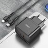 Зарядка для телефону Hoco N29 PD35W (2Type-C) + Type-C + Lightning, Чорний