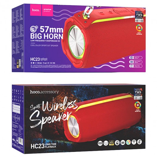 Bluetooth Колонка Hoco HC23 Rick sports Red - зображення 2 