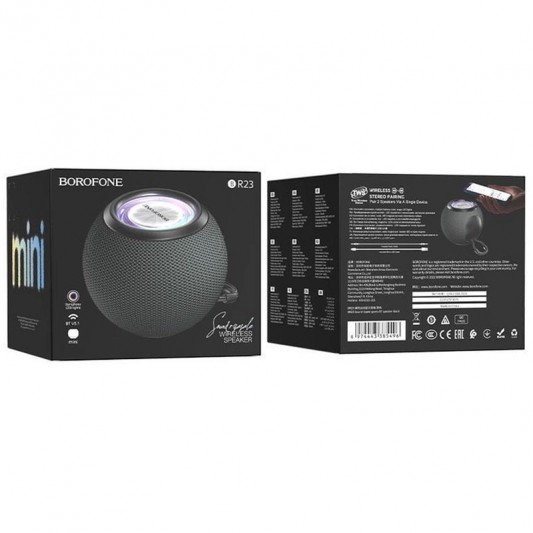 Bluetooth Колонка Borofone BR23 Sound ripple sports Black - зображення 2 