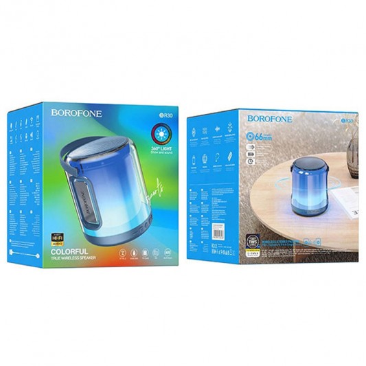 Bluetooth Колонка Borofone BR30 Auspicious colorful sports Navy Blue - изображение 3