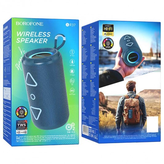 Bluetooth Колонка Borofone BR37 Noble sports Blue - изображение 1
