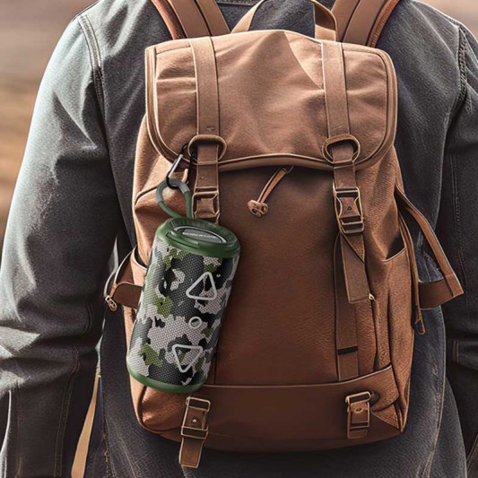 Bluetooth Колонка Borofone BR37 Noble sports Camouflage Green - зображення 1 