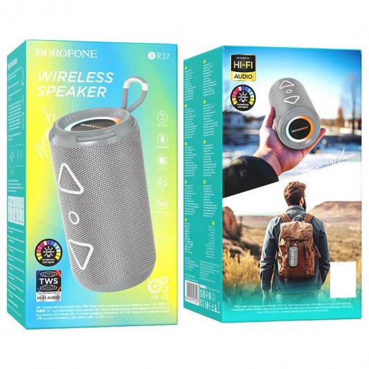 Bluetooth Колонка Borofone BR37 Noble sports Dark Gray - изображение 1