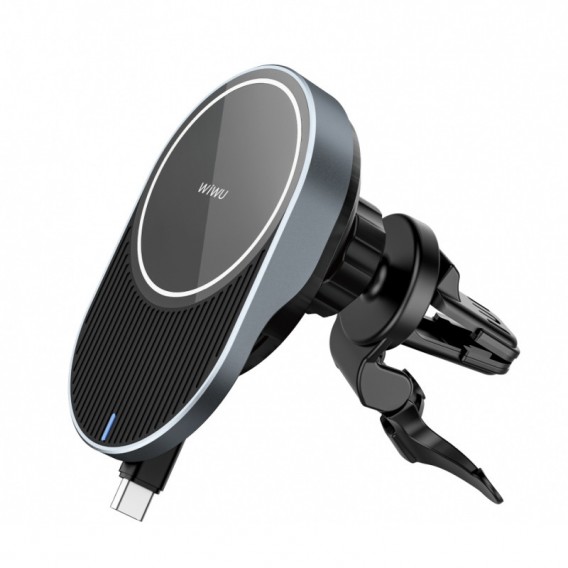 Автотримач із бездротовою зарядкою WIWU CH-315, Gray