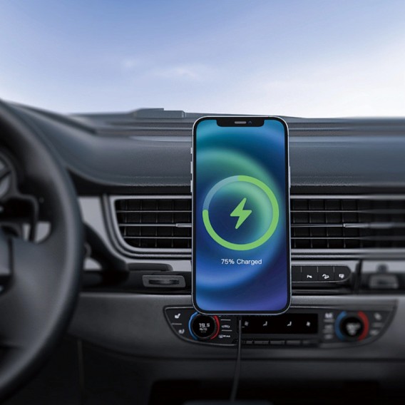 Автотримач із бездротовою зарядкою WIWU CH-315, Gray