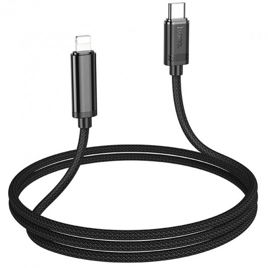 Дата кабель Hoco U127 Power Type-C to Lightning (1.2m) Black - зображення 2 