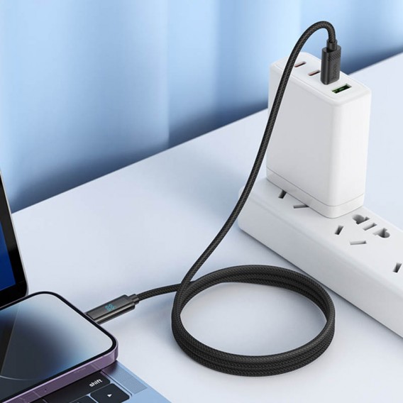 Дата кабель Hoco U127 Power Type-C to Lightning, Black